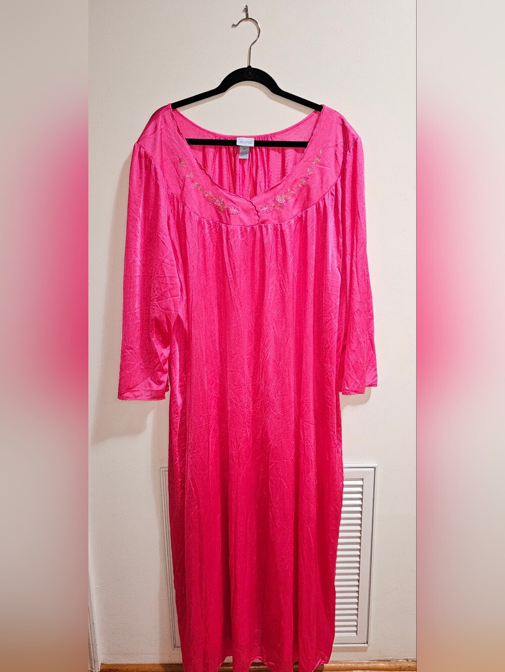 Lane Bryant Hot Pink Embroidered Nightgown